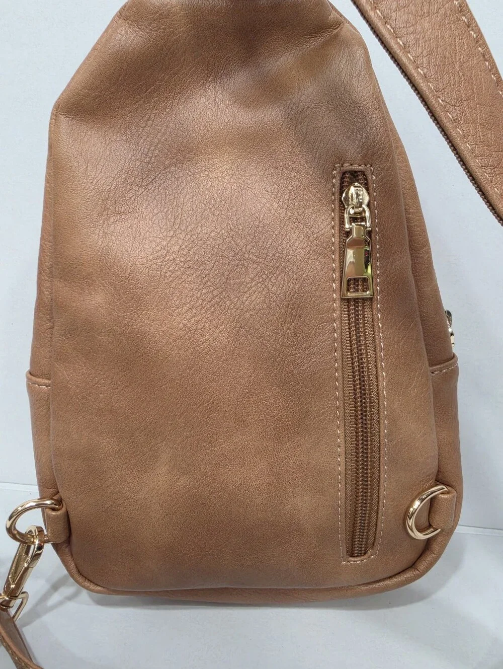 Telena Small Sling Bag for Women Leather Crossbody Fanny Packs Chest Bag for Wom